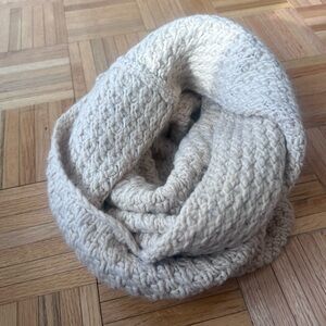 Saks Fifth Avenue Textured Infinity Scarf - Ivory